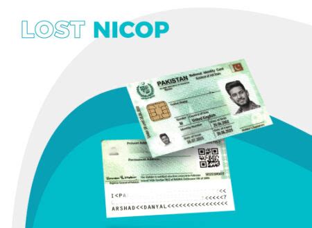 lost nadra smart card|lost nicop card uk.